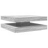 Mesa de centro giratoria 360 grados gris Sonoma 90x90x34.5 cm 2