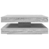 Mesa de centro giratoria 360 grados gris Sonoma 90x90x34.5 cm 5