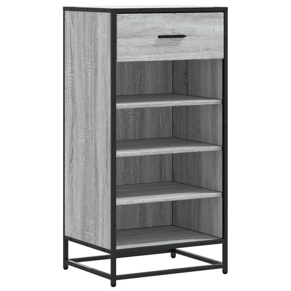 Mueble zapatero madera contrachapada gris sonoma 48x38x97.5 cm M 2