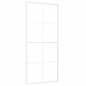 Porta deslizante em vidro ESG e alumínio 90x205 cm branco 2