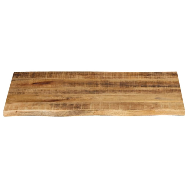 Tablero de mesa borde natural madera maciza mango 70x60x2.5 cm M 3