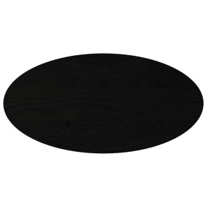 Tampo de mesa 100x50x4 cm carvalho maciça oval castanho-escuro H