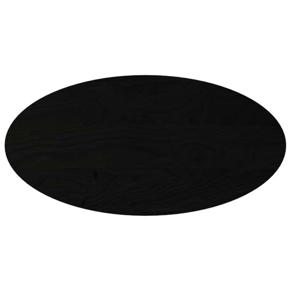Tampo de mesa 100x50x4 cm carvalho maciça oval castanho-escuro M 2