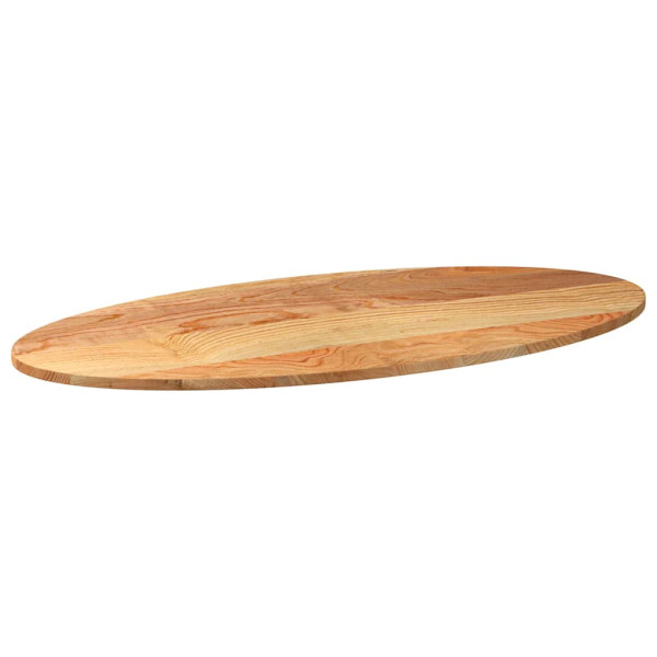 Tampo de mesa 120x60x2 cm carvalho maciça oval castanho-claro M 4