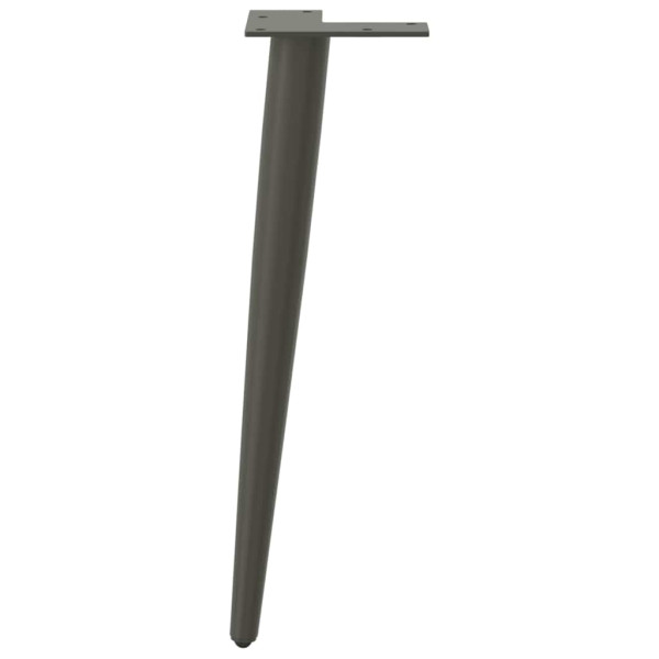 Pés para mesa de centro formato cônico 4 peças antracite 30-31 cm aço M 5