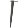 Patas para mesa de centro cónicas 4 uds acero antracita 30-31cm 5