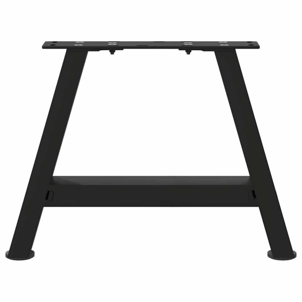 Pernas de mesa de centro formato A 2 unidades aço preto 30x(30-31) cm M 5