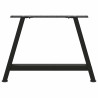 Patas de mesa de centro forma A 2uds acero negro 60x(42-43) cm 5