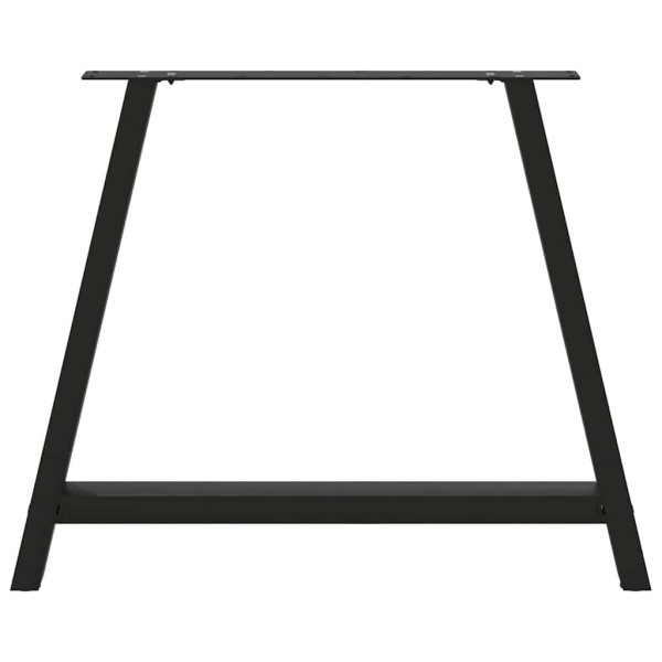 Pés para mesa de jantar em formato A. 2 peças. preto. 90x (72-73) cm. aço M 5