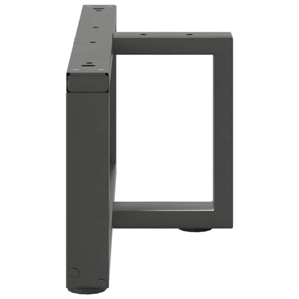 Pés para mesa de centro em forma de T. 2 peças. antracite. 70x25x(30-31) cm. aço M 5