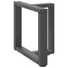Pés para mesa de centro em forma de T. 2 peças. antracite. 50x25x(42-43) cm. aço 4