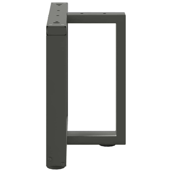 Pés para mesa de centro em forma de T. 2 peças. antracite. 50x25x(42-43) cm. aço M 5