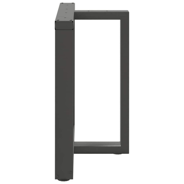 Pés para mesa de jantar em forma de T. 2 peças. antracite. 70x35x(72-73) cm. aço M 4