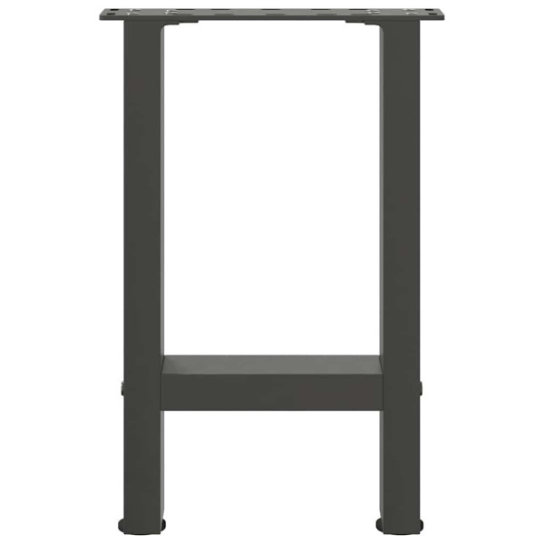 Pés para mesa de centro antracite 2 peças 38x(42-43) cm aço M 5
