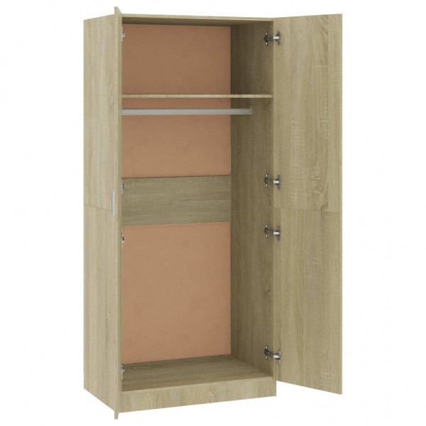 Armario de madera contrachapada roble Sonoma 80x52x180 cm M 3