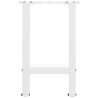 Patas de mesa de centro acero blanco 2 uds 28x(42-43) cm 5