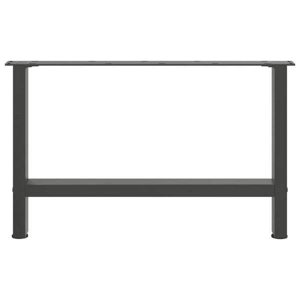 Patas de mesa de centro antracita 2 unidades 70x(42-43)cm acero M 5