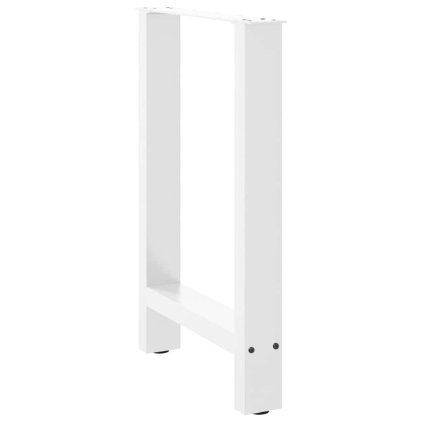 Patas de mesa de centro acero blanco 2 uds 50x(72-73) cm M 4