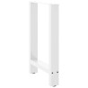 Pernas de mesa de centro em aço branco 2 unidades 50x(72-73) cm 4