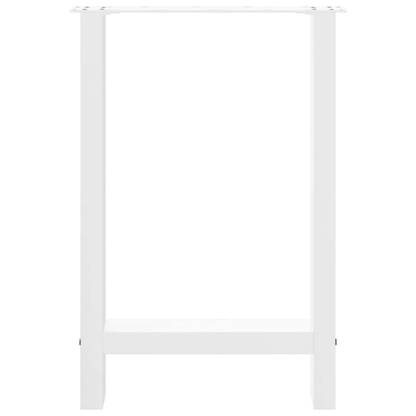 Patas de mesa de centro acero blanco 2 uds 50x(72-73) cm M 5