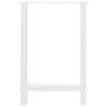 Patas de mesa de centro acero blanco 2 uds 50x(72-73) cm 5