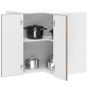 Mueble de cocina esquina pared Porto roble ahumado 1