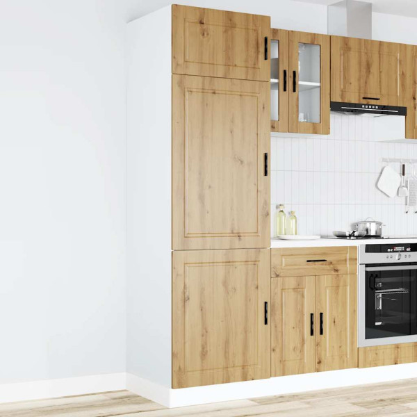Mueble de cocina Porto de madera contrachapada roble artesanal D