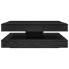 Mesa de centro giratória 360 graus carvalho preto 90x90x34.5 cm 5