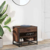 Banco zapatero madera de ingeniería roble marrón 60x40x53.5 cm 3