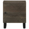 Mesitas de noche 2 uds madera maciza de mango negro 40x33x46 cm 4