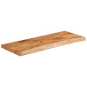 Tablero rectangular madera de acacia borde vivo 100x40x3.8 cm 3