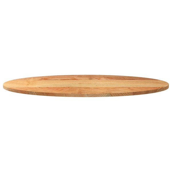 Tampo de mesa 100x50x2 cm carvalho maciça oval castanho-claro M 5