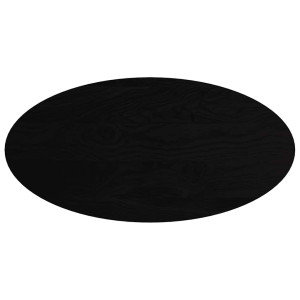 Tampo de mesa 120x60x4 cm carvalho maciça oval castanho-escuro H