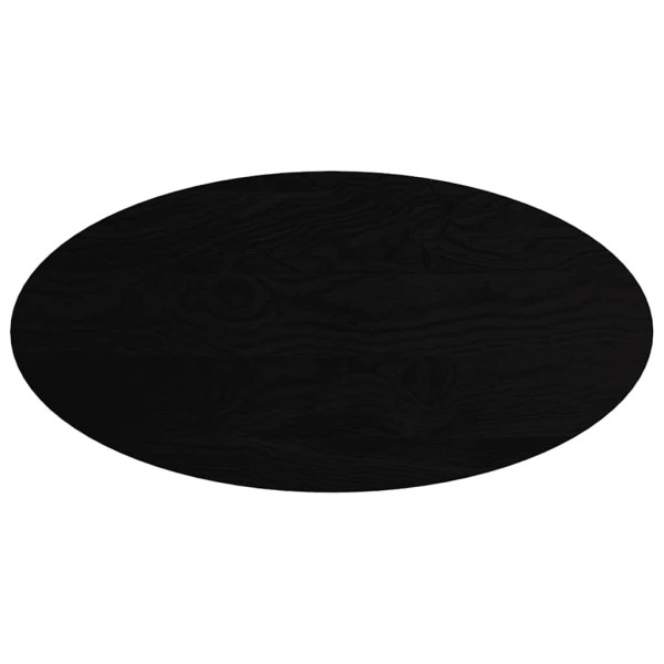 Tampo de mesa 120x60x4 cm carvalho maciça oval castanho-escuro M 2
