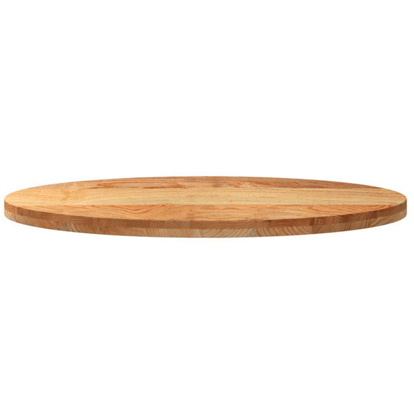 Tablero de mesa ovalado madera maciza de roble 100x50x4 cm M 5