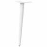 Patas para mesa de centro cónicas 4 uds acero blanco 42-43 cm 4