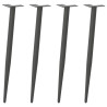 Patas para mesa de centro cónicas 4 uds acero antracita 72-73cm 1