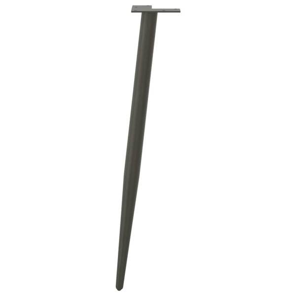 Pés de mesa de console formato cônico 4 peças antracite 72-73 cm aço M 5