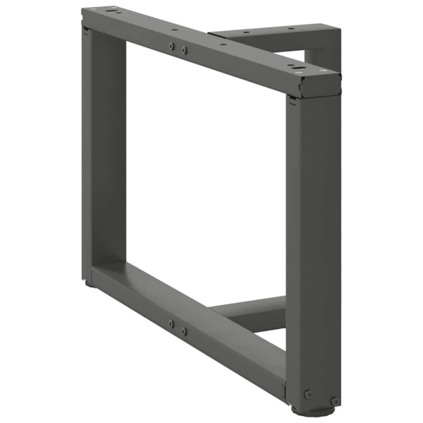 Pés para mesa de centro em forma de T. 2 peças. antracite. 70x25x(42-43) cm. aço M 4
