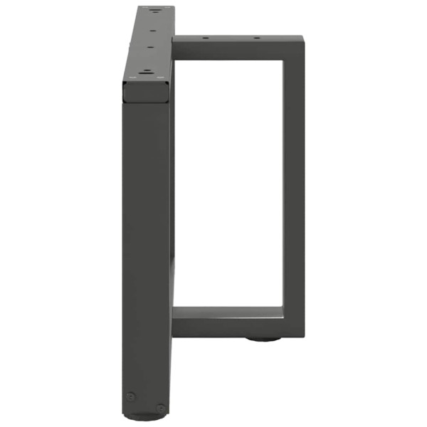 Pés para mesa de centro em forma de T. 2 peças. antracite. 70x25x(42-43) cm. aço M 5