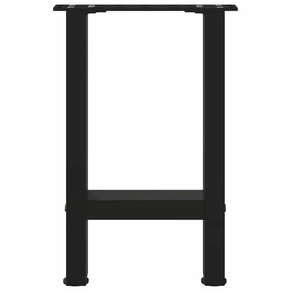 Pés para mesa de centro pretos 2 peças 28x(42-43) cm aço M 5