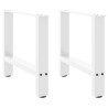 Pés para mesa de centro . brancos. 2 peças. 60x (42-43) cm. aço 1