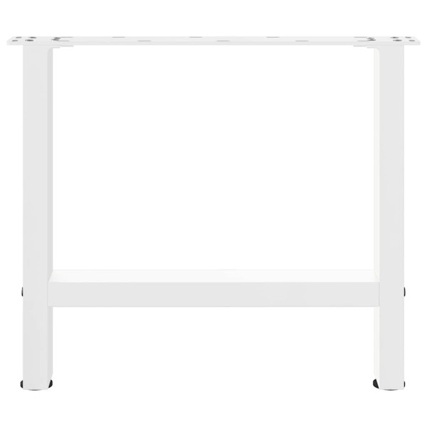 Patas de mesa de centro acero blanco 2 uds 60x(42-43) cm M 5