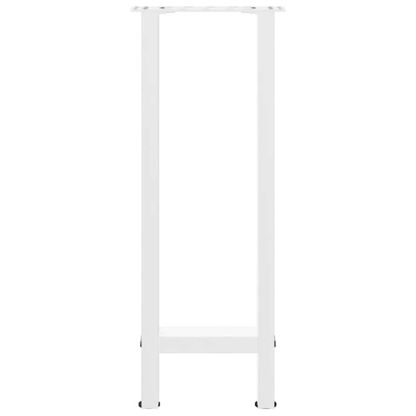 Pernas de mesa de centro em aço branco 2 unidades 28x(72-73) cm M 5