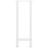 Patas de mesa de centro acero blanco 2 uds 28x(72-73) cm 5