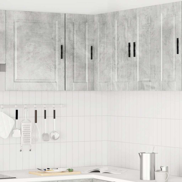 Mueble esquinero cocina Porto madera contrachapada gris cemento M 3