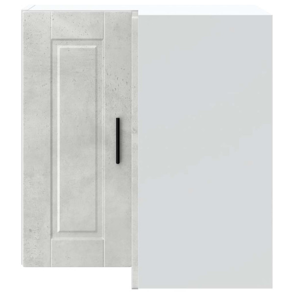 Armário canto parede cozinha Porto madeira cinzento cimento M 4