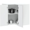 Mueble esquinero cocina Porto madera contrachapada gris sonoma 1