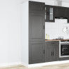 Mueble de cocina Porto de madera contrachapada negro 1