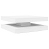 Mesa de centro giratoria 360 grados blanco 90x90x34.5 cm 2